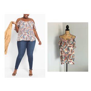 Lane Bryant Classic Cold-Shoulder Cami Top With Adjustable Straps Sz 20 NWT